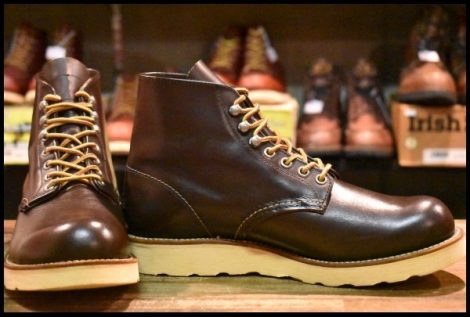 【7.5D 箱付 美品 犬タグ 98年】レッドウィング 8160 アイリッシュセッター ガラスレザー コレクテッドグレイン ブーツ redwing HOPESMORE