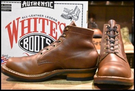 【9.5E 箱付 美品】WHITE’S ホワイツ セミドレス 2332C ブラウンクロムエクセル 茶 ビブラム700シングル レースアップ ブーツ HOPESMORE