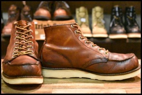 【6.5E ジャンク 旧犬タグ スクエアステッチ 83年11月】レッドウィング 875 アイリッシュセッター ブーツ redwing ビンテージ HOPESMORE