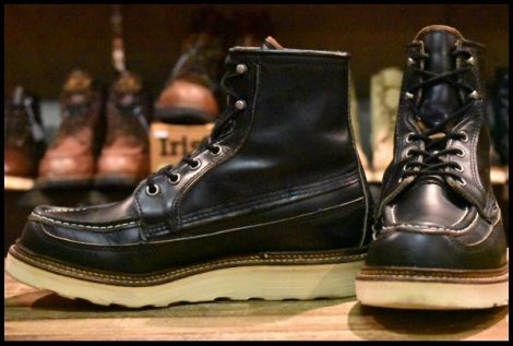 【7E 良品 50周年モデル 犬タグ】レッドウィング 1952 アイリッシュセッター 黒 ブラッククローム ブーツ redwing HOPESMORE