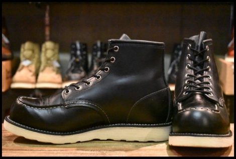 【8.5D 良品 犬タグ復刻 19年】レッドウィング 8179 アイリッシュセッター 黒 ブラッククローム 編み上げ ブーツ redwing HOPESMORE