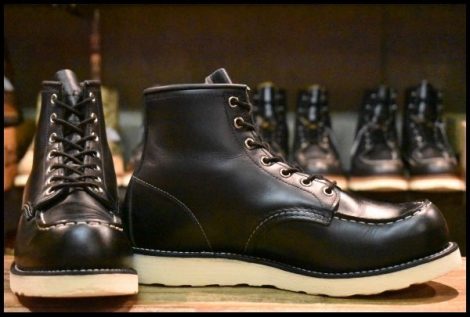 【8.5D 良品 犬タグ復刻 19年】レッドウィング 8179 アイリッシュセッター 黒 ブラッククローム 編み上げ ブーツ redwing HOPESMORE