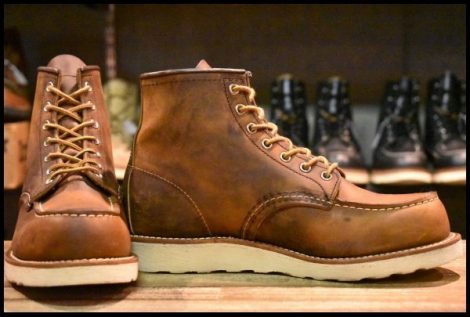 【7.5E 美品 19年】レッドウィング 8876 アイリッシュセッター カッパー ラフ＆タフ クラシック モックトゥ 茶 ブーツ redwing HOPESMORE