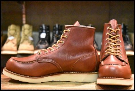 【8.5D 良品 13年】レッドウィング 9106 アイリッシュセッター 赤茶 レッドブラウン モックトゥ 編み上げ 8875 ブーツ redwing HOPESMORE