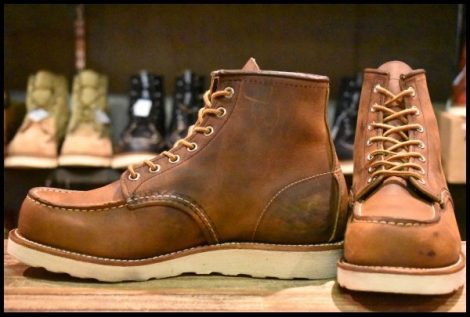 【7.5E 美品 19年】レッドウィング 8876 アイリッシュセッター カッパー ラフ＆タフ クラシック モックトゥ 茶 ブーツ redwing HOPESMORE