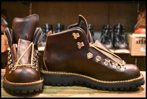 【7EE 未使用 白タグ】Danner ダナー マウンテンライト 30866 茶 ブラウン ゴアテックス GORE-TEX 編み上げ ブーツ HOPESMORE