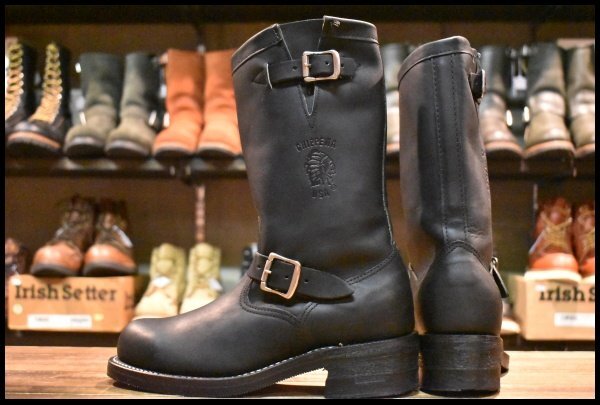 7E 美品 白タグ】Chippewa チペワ エンジニア 27863 黒 ブラック