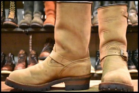 【8C 良品 11年】WESCO ウエスコ カスタムボス バーラップ 9インチハイト ビブラム100シングル ベージュ ブーツ BOSS HOPESMORE