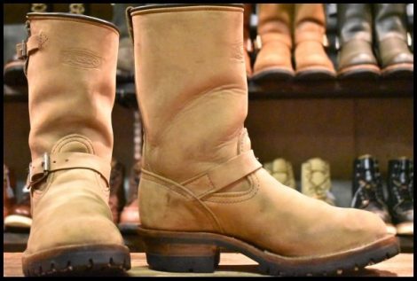 【8C 良品 11年】WESCO ウエスコ カスタムボス バーラップ 9インチハイト ビブラム100シングル ベージュ ブーツ BOSS HOPESMORE