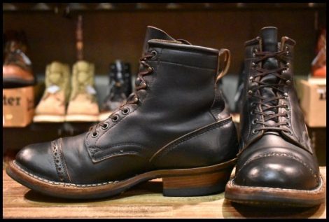 【9E 良品】WHITE’S ホワイツ スモークジャンパー ブラック クロムエクセル 黒 メダリオントゥ ビブラム269 ブーツ HOPESMORE