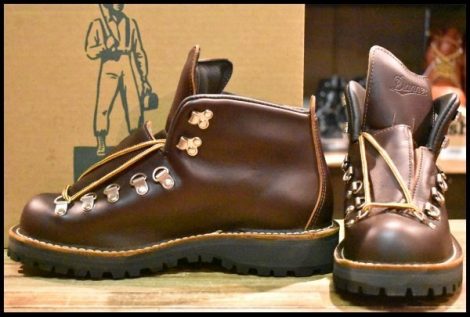 【7EE 未使用 白タグ】Danner ダナー マウンテンライト 30866 茶 ブラウン ゴアテックス GORE-TEX 編み上げ ブーツ HOPESMORE