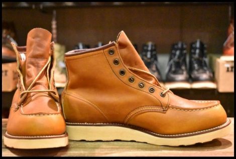 【9.5E DEAD サイド羽タグ 99年】レッドウィング 875 アイリッシュセッター 赤茶 オロイジナル モックトゥ ブーツ redwing HOPESMORE
