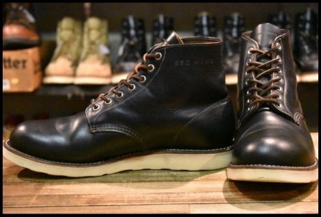 【9.5D 良品 13年】レッドウィング 9870 アイリッシュセッター ブラック クローンダイク プレーントゥ 黒 ブーツ redwing HOPESMORE