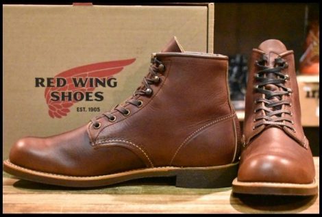 【9D 箱付 美品 24年】レッドウィング 3340 ブラックスミス ブラウン ブライアー オイルスリックレザー 茶 ブーツ redwing HOPESMORE