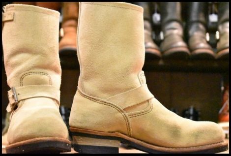 【8.5D 良品 08年】レッドウィング 8268 スエード エンジニア ホーソーンアビレーン ラフアウト スチールトゥ ブーツ redwing HOPESMORE