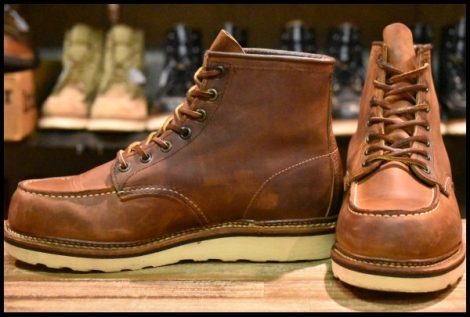 【7.5D 美品 10年】レッドウィング 1907 アイリッシュセッター 茶 カッパー ラフ＆タフ モックトゥ 編み上げ ブーツ redwing HOPESMORE