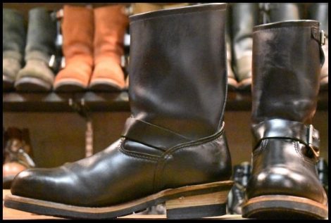 【10D 良品 08年】レッドウィング 2268 エンジニア 黒 ブラッククローム スチールトゥ ブーツ redwing HOPESMORE