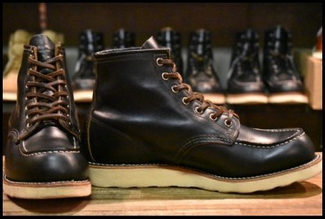 【8.5E 良品 12年】レッドウィング 9874 アイリッシュセッター ブラック クローンダイク モックトゥ 黒 ブーツ redwing HOPESMORE