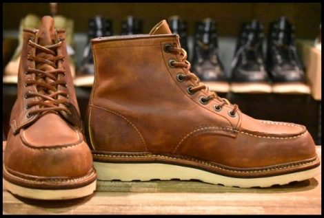 【7.5D 美品 10年】レッドウィング 1907 アイリッシュセッター 茶 カッパー ラフ＆タフ モックトゥ 編み上げ ブーツ redwing HOPESMORE