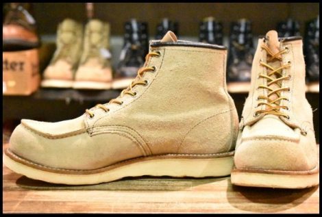 【9.5D 良品 07年】レッドウィング 8173 スエード アイリッシュセッター ホーソーン ラフアウト モックトゥ ブーツ redwing HOPESMORE