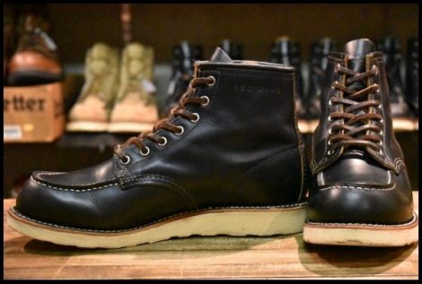 【8.5E 良品 12年】レッドウィング 9874 アイリッシュセッター ブラック クローンダイク モックトゥ 黒 ブーツ redwing HOPESMORE