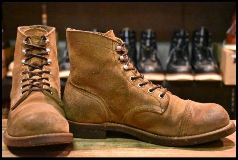 【7D 良品 17年】レッドウィング 8113 アイアンレンジ ミュールスキナー ラフアウト アイアンレンジャー redwing HOPESMORE