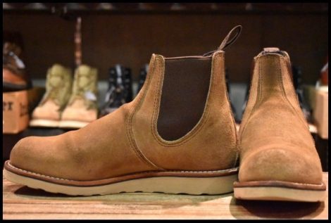 【9D 良品 24年】レッドウィング 3192 クラシック チェルシー サイドゴア ミュールスキナー ラフアウト ブーツ redwing HOPESMORE