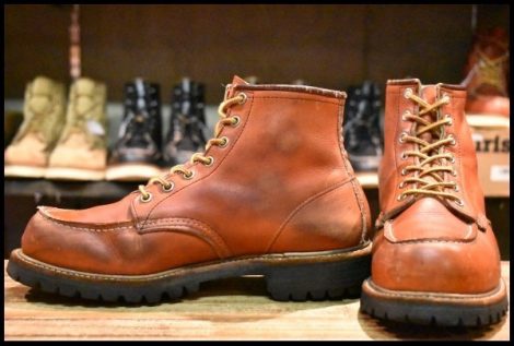 【8E 中古 犬タグ】レッドウィング 8175 アイリッシュセッター 茶 オロラセット ビブラムソール 編み上げ ブーツ redwing HOPESMORE