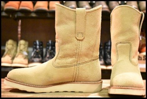 【6D 美品 14年】レッドウィング 8168 スエード ペコス ホーソーン アビレーン ラフアウト プルオン ブーツ redwing pecos HOPESMORE