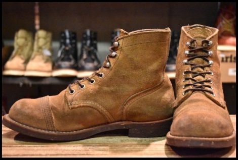 【7D 良品 17年】レッドウィング 8113 アイアンレンジ ミュールスキナー ラフアウト アイアンレンジャー redwing HOPESMORE
