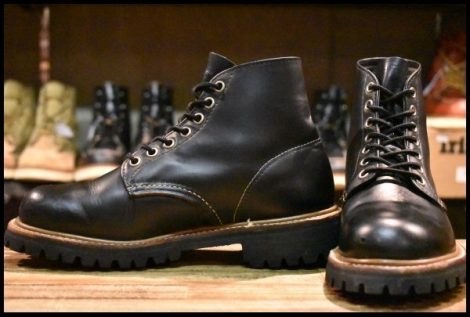 【5.5E 良品 羽タグ 01年】レッドウィング 8172 アイリッシュセッター ビブラム 黒 ブラッククローム 編み上げ ブーツ redwing HOPESMORE