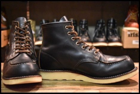 【8E 箱付 良品 12年】レッドウィング 9874 アイリッシュセッター ブラック クローンダイク モックトゥ 黒 ブーツ redwing HOPESMORE