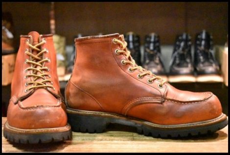 【8E 中古 犬タグ】レッドウィング 8175 アイリッシュセッター 茶 オロラセット ビブラムソール 編み上げ ブーツ redwing HOPESMORE