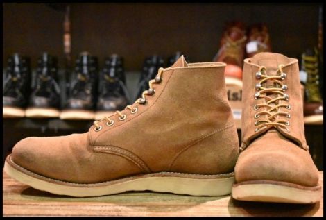 【10D 良品 10年】レッドウィング 8181 スエード アイリッシュセッター 茶 ミュールスキナー プレーントゥ ブーツ redwing HOPESMORE