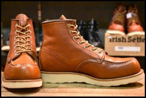 【8E 良品 19年】レッドウィング 875 アイリッシュセッター 茶 オロレガシー モックトゥ レースアップ ブーツ redwing HOPESMORE