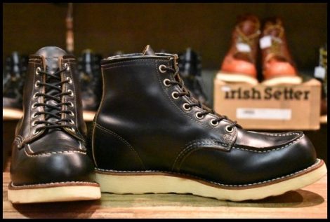 【7.5E 良品 12年】レッドウィング 9874 アイリッシュセッター ブラック クローンダイク モックトゥ 黒 ブーツ redwing HOPESMORE