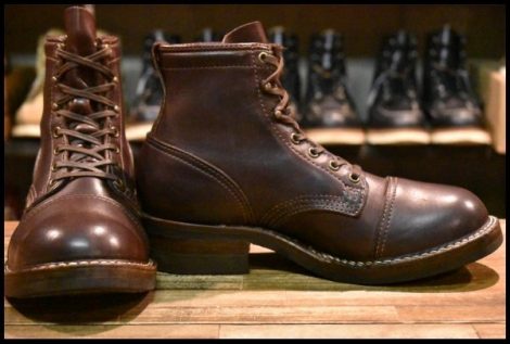 【8.5E 良品 11年】WESCO ウエスコ カスタムジョブマスター ブラウン 茶 ビブラム700シングル レースアップ 編み上げ ブーツ HOPESMORE