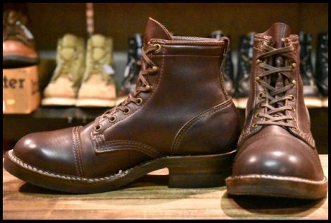 【8.5E 良品 11年】WESCO ウエスコ カスタムジョブマスター ブラウン 茶 ビブラム700シングル レースアップ 編み上げ ブーツ HOPESMORE