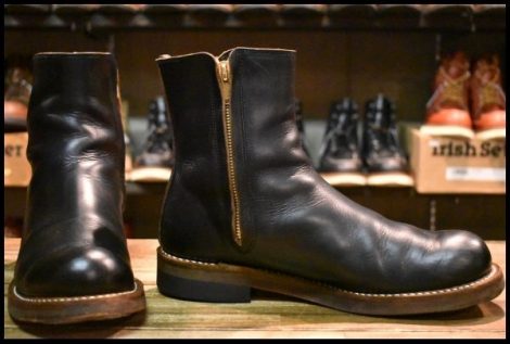 【8 箱付 良品】Rolling dub trio ローリングダブトリオ RDT-A14 CASPER キャスパー 黒 オイルブラック クロムエクセル ブーツ HOPESMORE