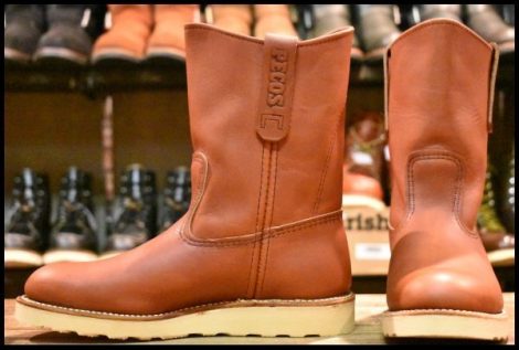 【5.5D 未使用 10年】レッドウィング 8866 ペコス 赤茶 オロラセット プルオン ブーツ redwing pecos HOPESMORE