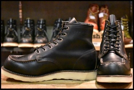 【8.5E 良品 17年】レッドウィング 9874 アイリッシュセッター ブラック クローンダイク モックトゥ 黒 ブーツ redwing HOPESMORE