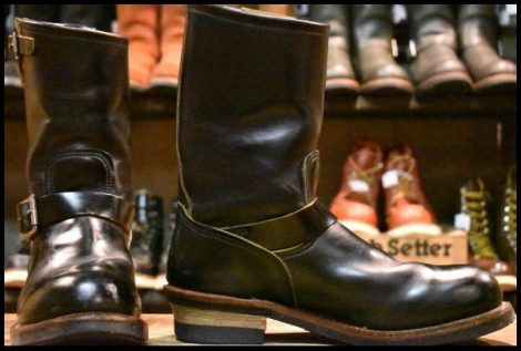 【9D 良品 14年】レッドウィング 9268 エンジニア 黒 ブラック クローンダイク スチールトゥ ブーツ redwing HOPESMORE