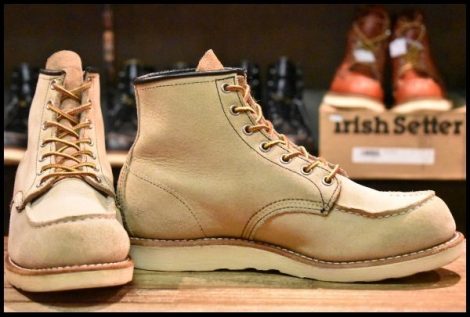 【8.5E 良品 11年】レッドウィング 8173 スエード アイリッシュセッター ホーソーン ラフアウト モックトゥ ブーツ redwing HOPESMORE