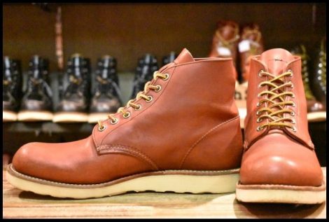 【9.5D 良品 11年】レッドウィング 8166 アイリッシュセッター 赤茶 オロラセット プレーントゥ 編み上げ ブーツ redwing HOPESMORE