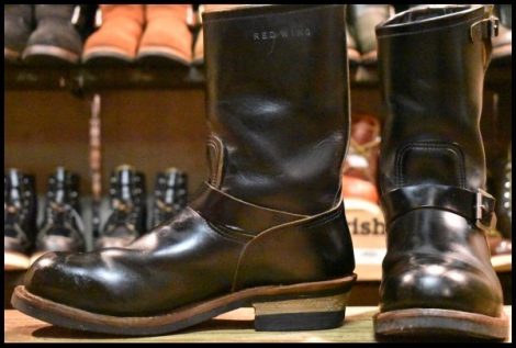 【9D 良品 14年】レッドウィング 9268 エンジニア 黒 ブラック クローンダイク スチールトゥ ブーツ redwing HOPESMORE