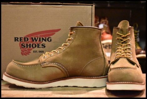 【9D 箱付 美品 24年】レッドウィング 8881 アイリッシュセッター オリーブモハヴェ 編み上げ モックトゥ ブーツ redwing HOPESMORE