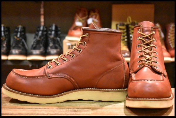 【9.5E 良品 11年】レッドウィング 8875 アイリッシュセッター 赤茶 オロラセット モックトゥ 編み上げ ブーツ redwing HOPESMORE