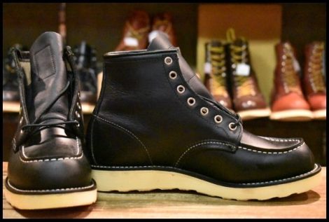 【7E 未使用 10年】レッドウィング 8179 アイリッシュセッター 黒 ブラッククローム モックトゥ 8130 ブーツ redwing HOPESMORE