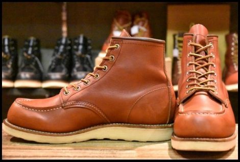 【8E 良品 11年】レッドウィング 8875 アイリッシュセッター 赤茶 オロラセット モックトゥ 編み上げ ブーツ redwing HOPESMORE