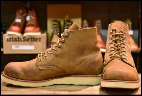 【9D 良品 09年】レッドウィング 8181 スエード アイリッシュセッター 茶 ミュールスキナー プレーントゥ ブーツ redwing HOPESMORE